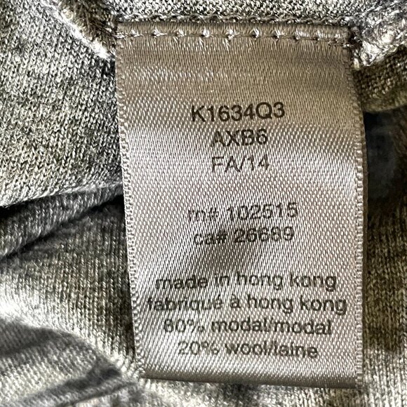 John Varvatos Men's Gray Crew Neck jersey wool blend Sweater-Medium - Picture 4 of 7